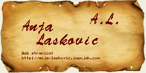 Anja Lasković vizit kartica